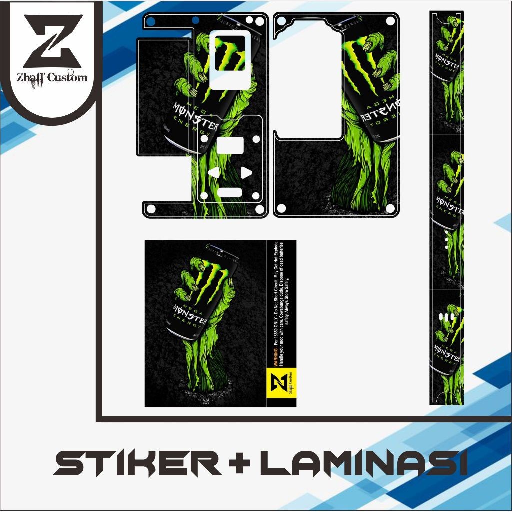 

*Premium Quality* Acces B80 Anti Luntur Zhaff Type E Garskin Custom Stiker Maxdecal Bkn Case COD