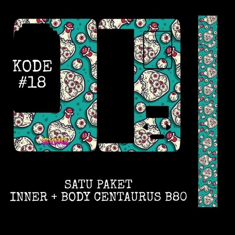 

*Premium Quality* Stiker Merk B80 Lg Paket 18 Garskin Custom Stiker Maxdecal Bkn Case COD