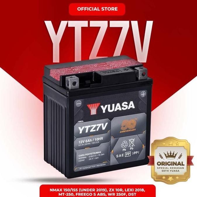 Aki Motor Yuasa YTZ7V (Nmax, Aerox, Lexi)