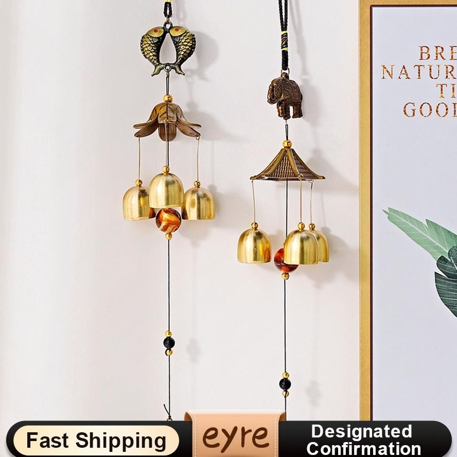 Eyrefavt Pelanggan Outdoor Living Wind Chimes Yard Garden Tubes Bells Copper Antique Windchime Wall 