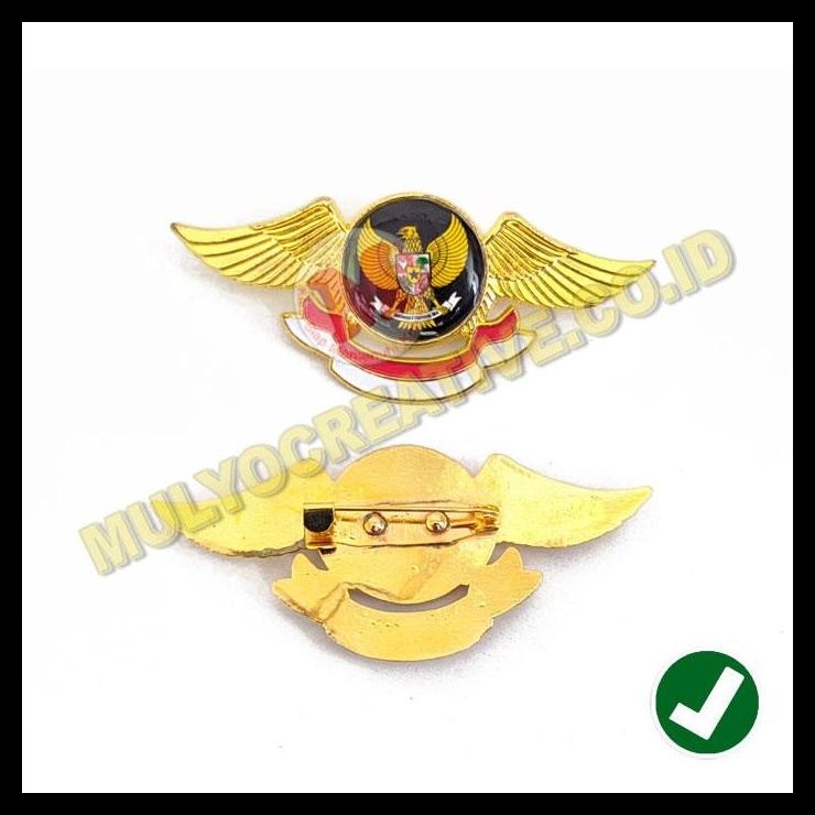 TERMURAH WING PIN LOGO GARUDA WARNA HITAM WING GARUDA 