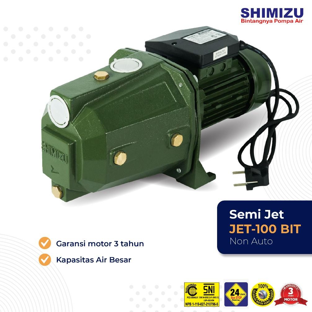 Shimizu JET100BIT Pompa Air Sumur Dangkal / Semi Jet Pump