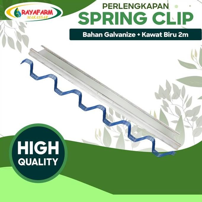 Spring Klip Penjepit Plastik UV | Klip Tanaman Greenhouse Penahan Plastik