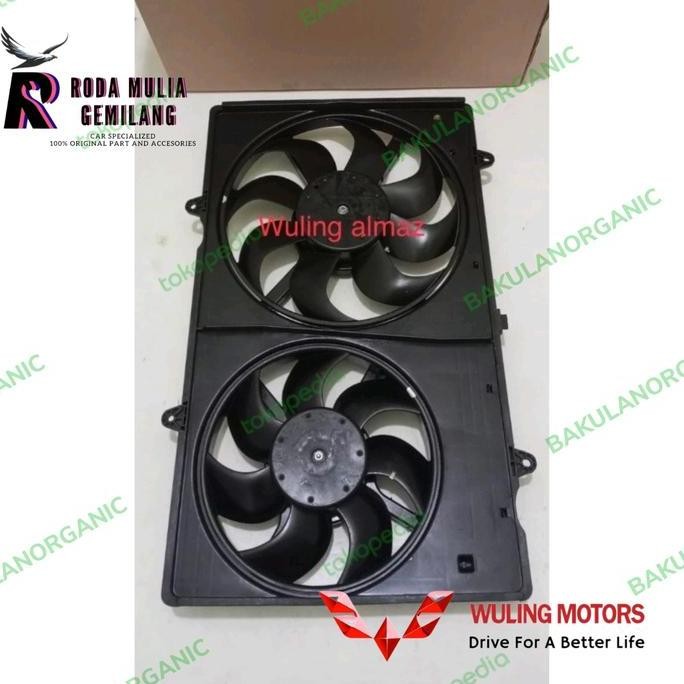 MOTOR FAN EXTRA FAN KIPAS RADIATOR WULING FULLSET SHOUROUD