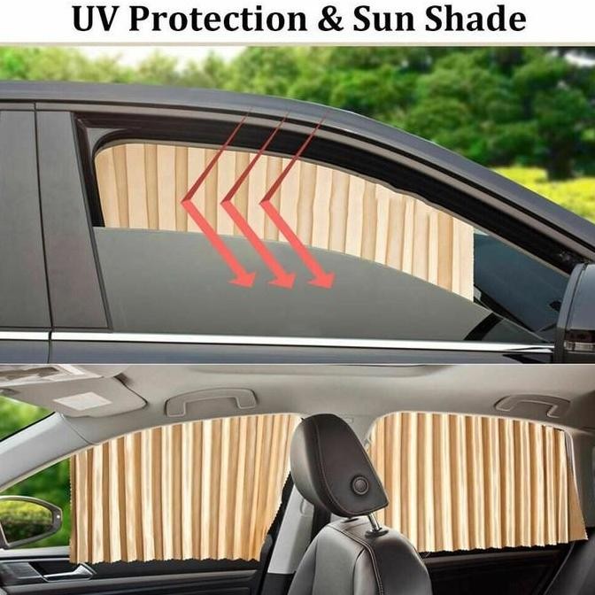 Flash SaleTirai Mobil Gorden Mobil Tirai Mobil Kaca Samping Tirai Jendela Mobil Tirai Magnet Jendela