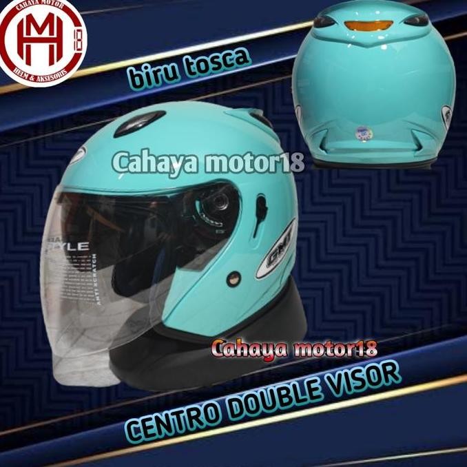 Helm Centro Gmt Double Visor|Model Ink Centro|Merk Gmt|Tosca|Sni Restock