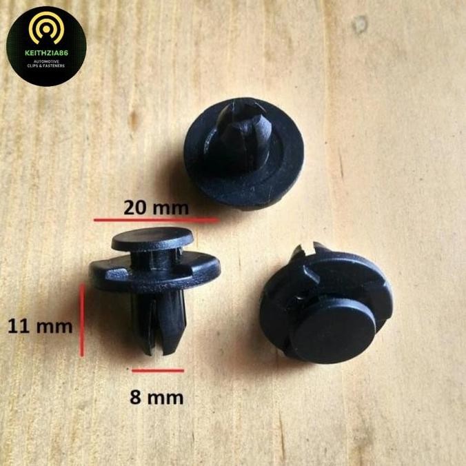 100 pcs Klip Bemper Mobil Toyota Veloz - Kancing Klip Bumper Body