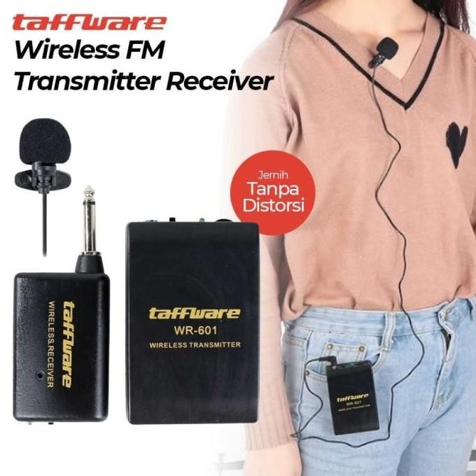 Mic Clip On Wireless Mikrofon Jepit Mini untuk HP Kamera Podcast