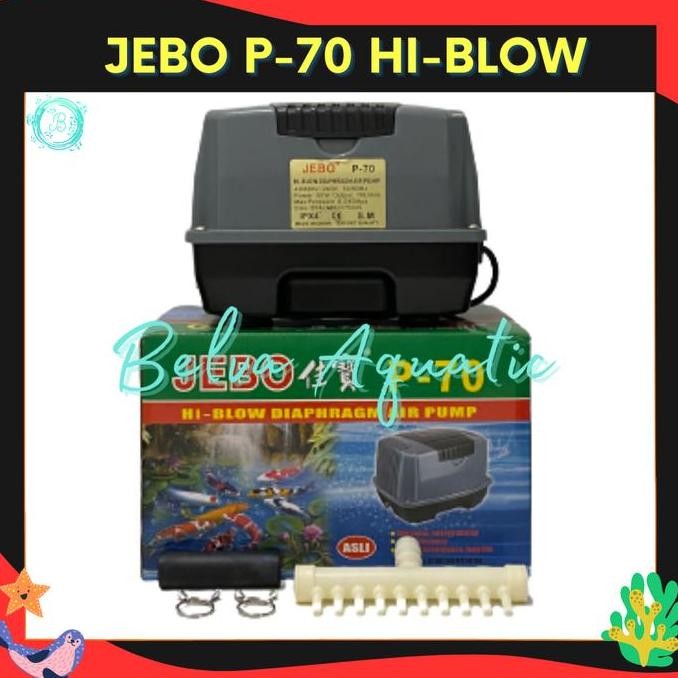 JEBO P70 POMPA UDARA AERATOR AIR PUMP BLOWER AQUARIUM KOLAM IKAN