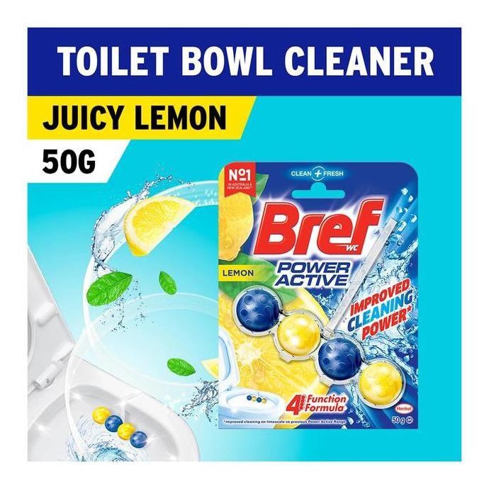 

Bref Power Active Toilet Bowl Cleaner - Juicy Lemon 50G