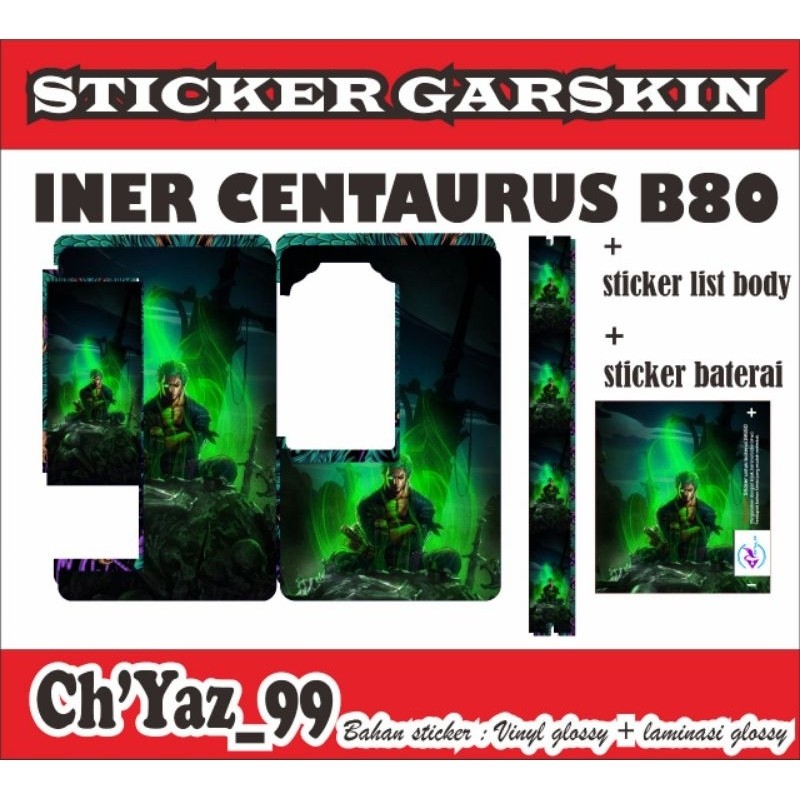 

*Premium Quality* One Piece B80 L Garskin Custom Stiker Maxdecal Bkn Case COD