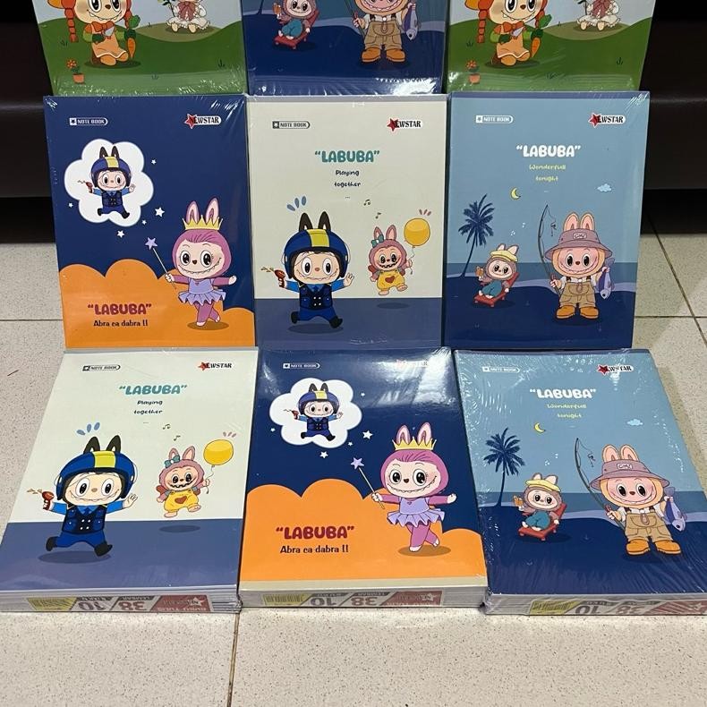 

Buku Tulis Labubu 38 Lembar Merk NEWSTAR 1 Pak Isi 10 Pcs Buku Tulis Anak Sekolah Murah