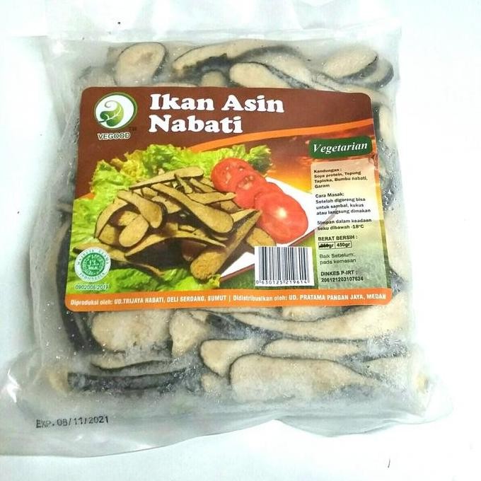 

vegetarian vegood ikan asin nabati/sliced salted fish/iakan asin iris