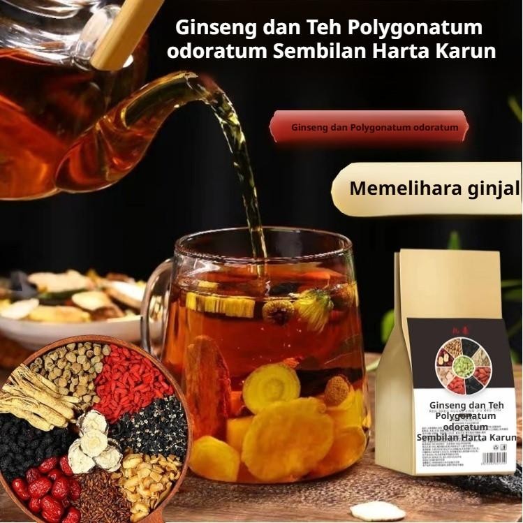 

FM (Pengiriman Cepat 24 Jam)UpgradedTeh Ginseng dan Wolfberry/Teh Sepuluh Harta Karun/Teh Kesehatan Pria/Teh Nutrisi Hati dan Ginjal/Teh Celup Kesehatan/Minuman Herbal Polygonatum/Teh Detox Racun Liver/Begadang Teh/Kantong Teh Herbal Halal