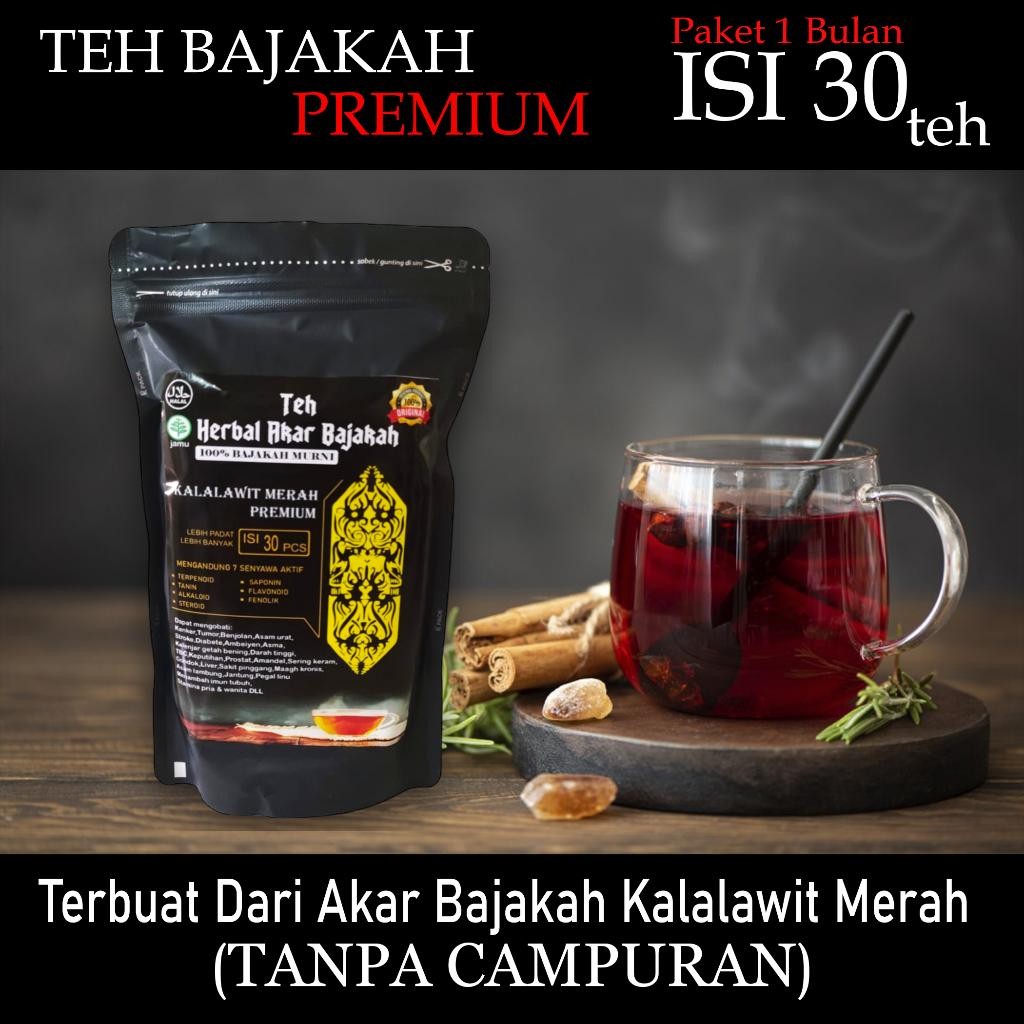 

FM Teh Celup Kayu Akar Bajakah Asli Kalimantan Teh Bajakah Kalalawit Merah Isi 30 Premium 100% ORIGINAL
