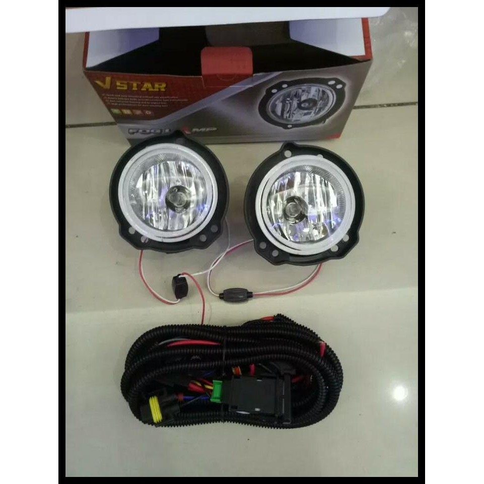 DISKON FOGLAMP ALL NEW AVANZA ANGEL EYES RING BIRU - PUTIH 