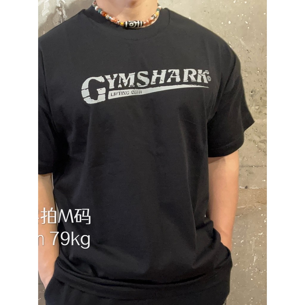 Ready Stock GYMSHARK PUMP Cover Men Women Sports Fitness Leisure Pure Cotton Breathable Round Neck L