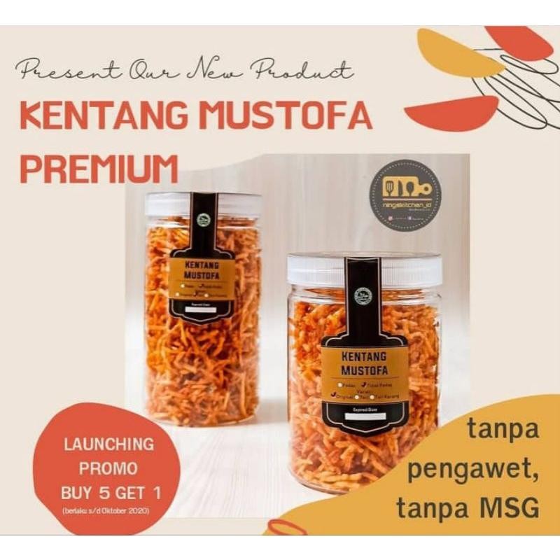 

FM Kentang Mustofa Kriuk Toples 600ml/250g Sedap