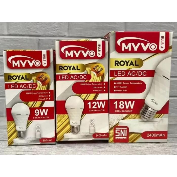 DK BOHLAM EMERGENCY MYVO ROYAL 9W 12W 18W 9 WATT 12 WATT 18 WATT LAMPU EMERGENCY LED MYVO ROYAL BOHL