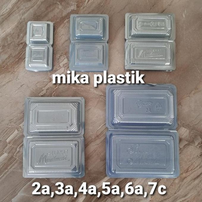 MIKA PLASTIK KUE/MAKANAN UK.2A(50PCS), 3A(100PCS) - 3A