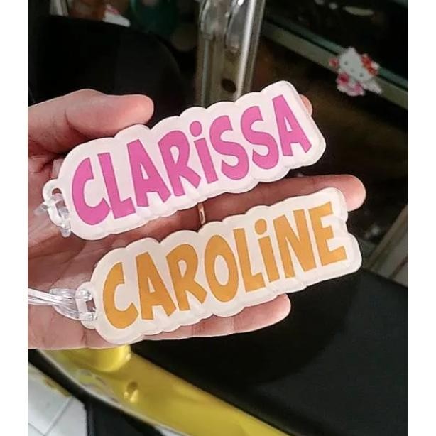 ABS CUSTOM LUGGAGE TAG PRINTING / GANTUNGAN KOPER FREE NAMA / GANTUNGAN TAS NAMA / BAG TAG PRINTING 