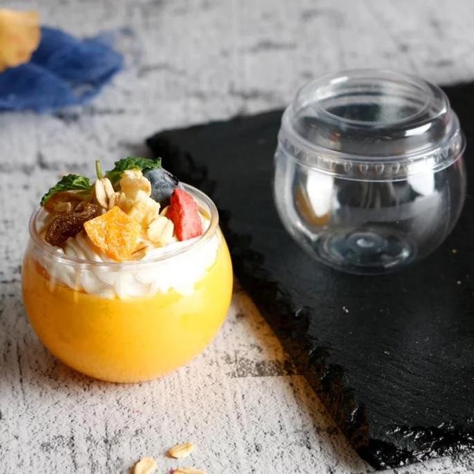 CUP PUDDING BULAT 185ML ISI 5