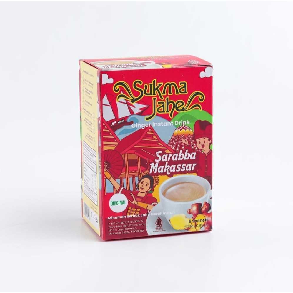 

FM Sukma Jahe Sarabba Makassar Instan Original 27 Gr x 1 Box Isi 5 Sachet
