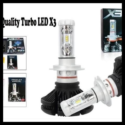 GRATIS ONGKIR LAMPU HEAD LAMP TURBO LED X3 H4 H11 3 WARNA ALL NEW RUSH-TERIOS 
