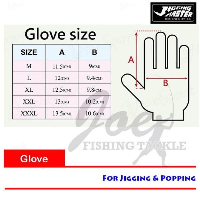 Jigging Master 2021 VIP Jigging & Popping Style gloves - Sarung Tangan