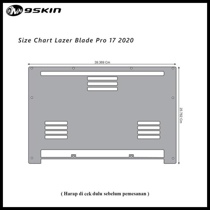 BEST DEAL PROTECTOR RAZER BLADE PRO 17-INCH 2020 3M BLACK CARBON BOTTOM 