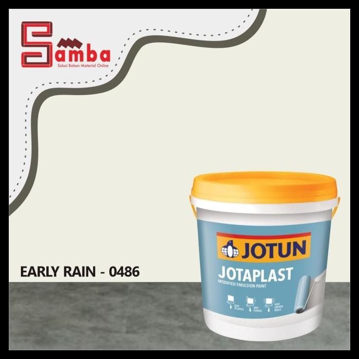 TERBARU JOTUN 0486 EARLY RAIN JOTAPLAST 26KG / CAT TEMBOK INTERIOR 