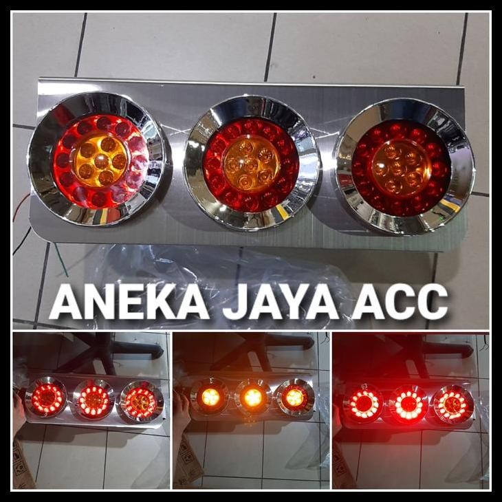TERMURAH STOPLAMP TRUK TRONTON FUSO LED 24VOLT LAMPU STOP TRUK - UNIVERSAL 