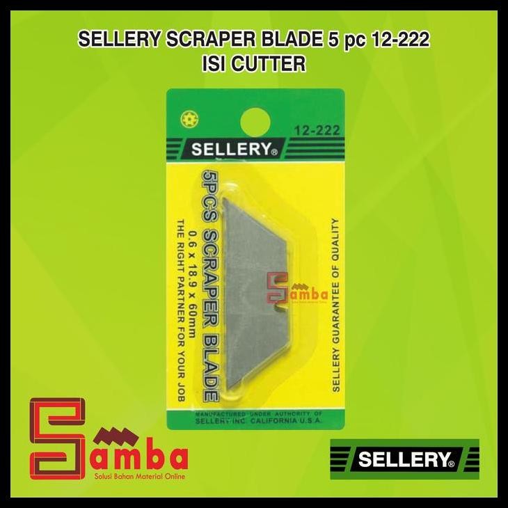 

TERMURAH SELLERY SCRAPER BLADE 5 PC 12-222 / ISI CUTTER !!