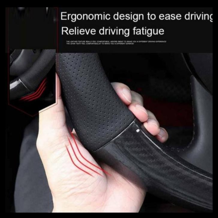 DISKON SARUNG STIR MOBIL VIOS GEN 2 COVER STIR PREMIUM CARBON SETENGAH KULIT 