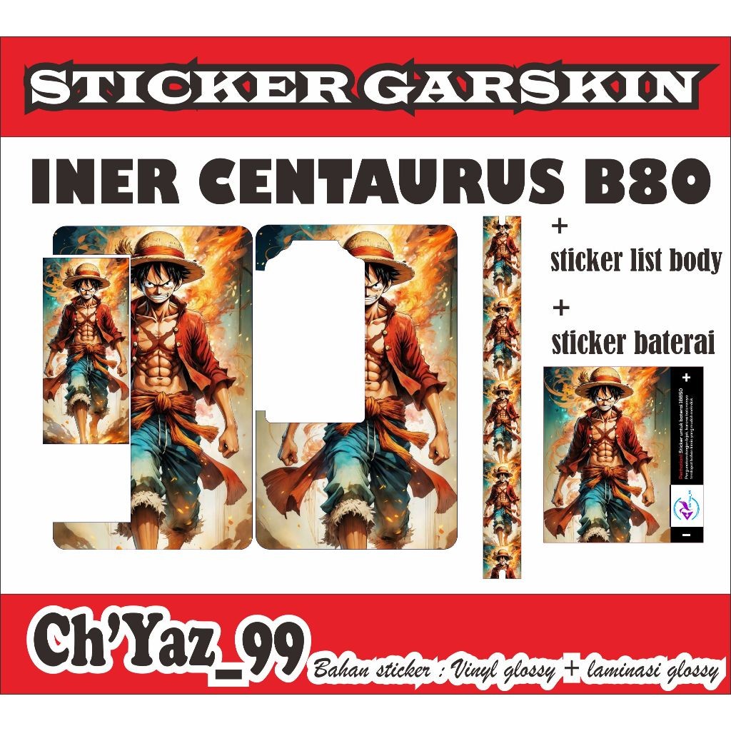 

*Premium Quality* B80 One Piece D Garskin Custom Stiker Maxdecal Bkn Case COD