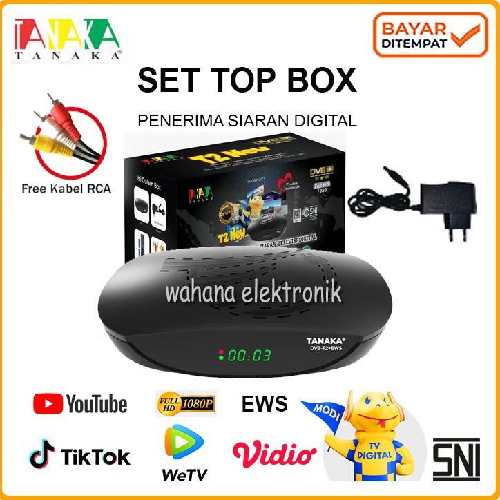 NEW Set Top Box TV Digital Tanaka Luby Advan Infico iOTO DVB T2 EWS / Set Top Box DVB T2 / Set Box T