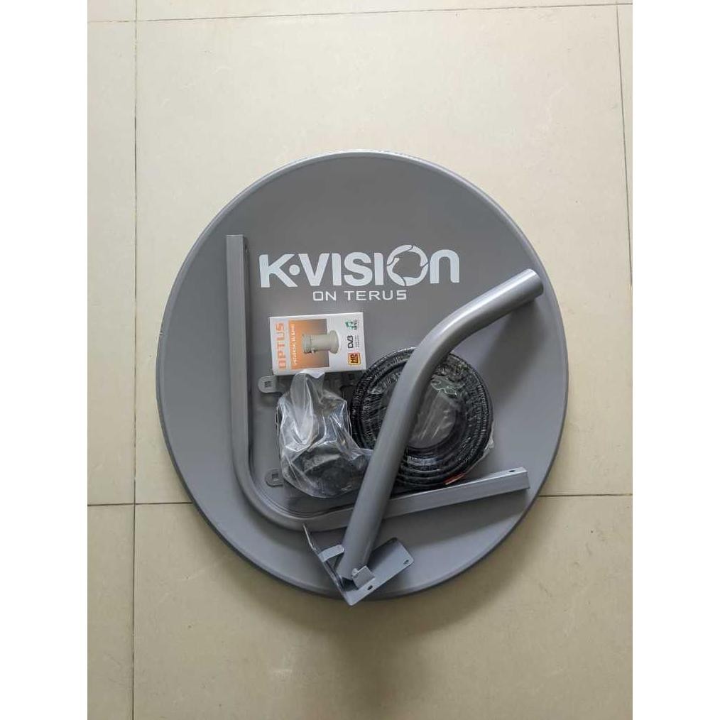 NEW Satu set ODU Dish Antena Parabola Kvision / Nex Parabola KU Band 45 (Tanpa Receiver) [terbaik][t