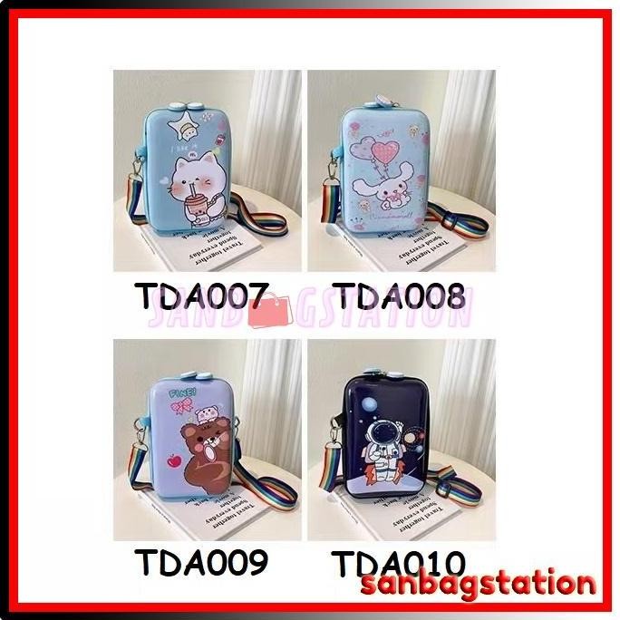 Tas Dompet HP Selempang Anak Perempuan Laki Import Kartun Lucu Remaja BS