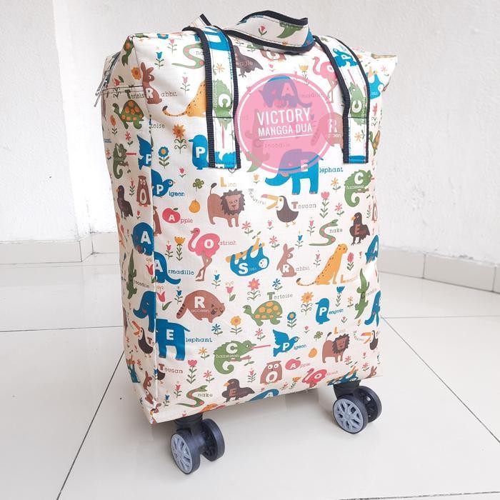 Tas Belanja Roda,Trolley Bag,Foldable,Tas Troli Lipat,Tote Kembang Htm Original Dan Terpercaya