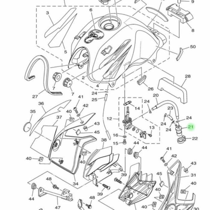 Filter Bensin Scorpio Z Old New Original Yamaha Original Dan Terpercaya