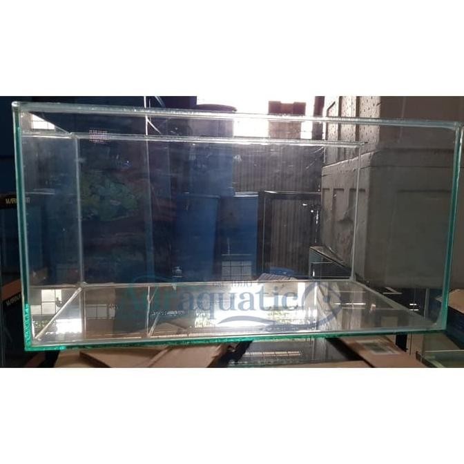 AQUARIUM POLOS UK. 120X50X50 CM AKUARIUM KACA BENING 120 CM - 10-12 MM