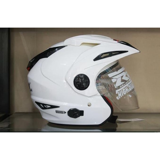 Helm Rn Double Visor Putih Mirip Ink T1 Murah