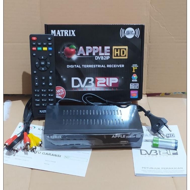 NEW STB Set Top Box setbox DVBT2 DVBT2IP DVB T2 2IP TV Digital Matrix HD Merah Bisa YouTube [terbaik