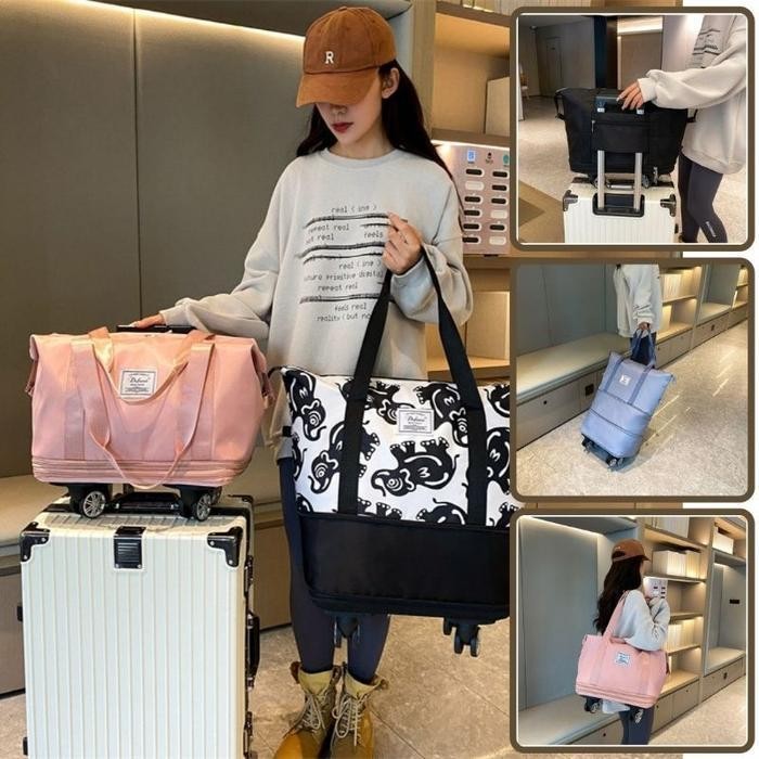 Foldable Shopping Belanja Roda,Trolley Bag,Tas Troli Lipat, Troli Tas Original Dan Terpercaya