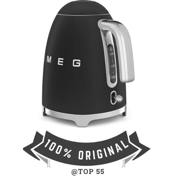 

Smeg 1.7L 50s Retro Style Aesthetic Kettle KLF03 (Matte Black)