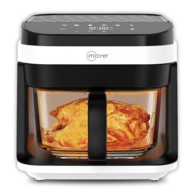 

Mayer 5.5L Digital Glass Air Fryer MMGAF539D Visible AirFry