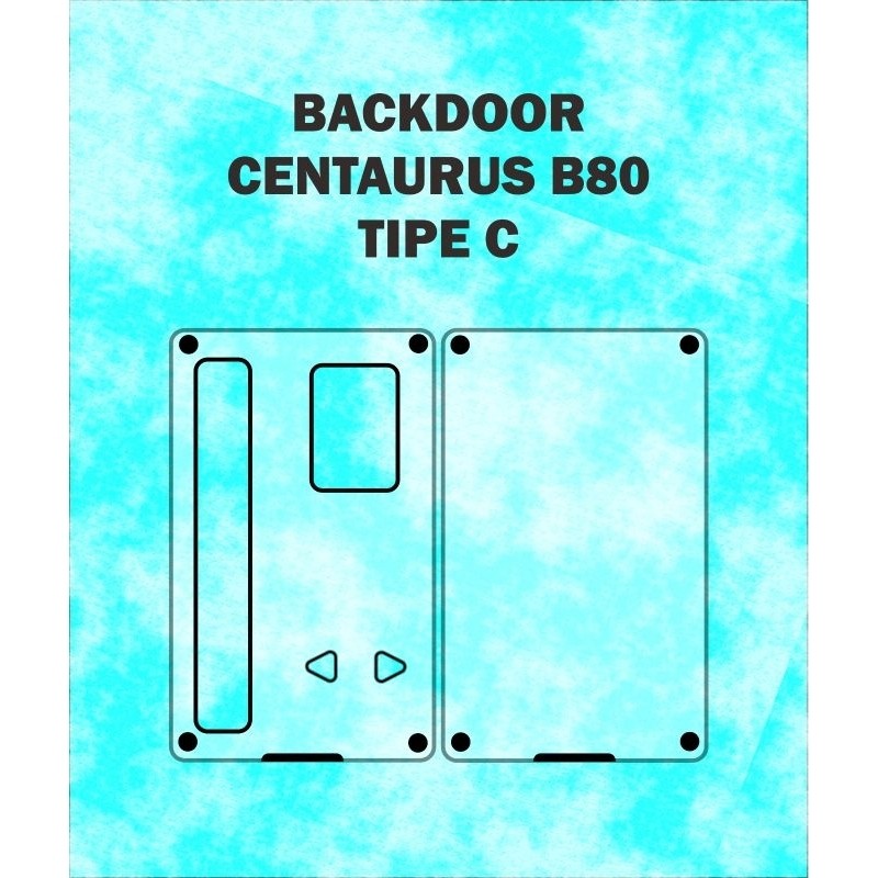 

*2Piece* Backdoor Centaurus B80 Type C Garskin Stiker Casing Custom Bebas Dan Bayar Ditempat