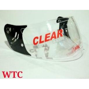 Visor Kaca Helm Wtc Fullface Full Face Bening + Rachet Best Quality