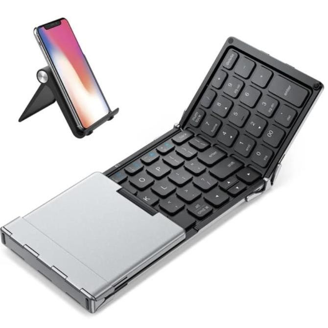 

iClever Foldable Keyboard BK09 - Wireless Portable Keyboard with Number