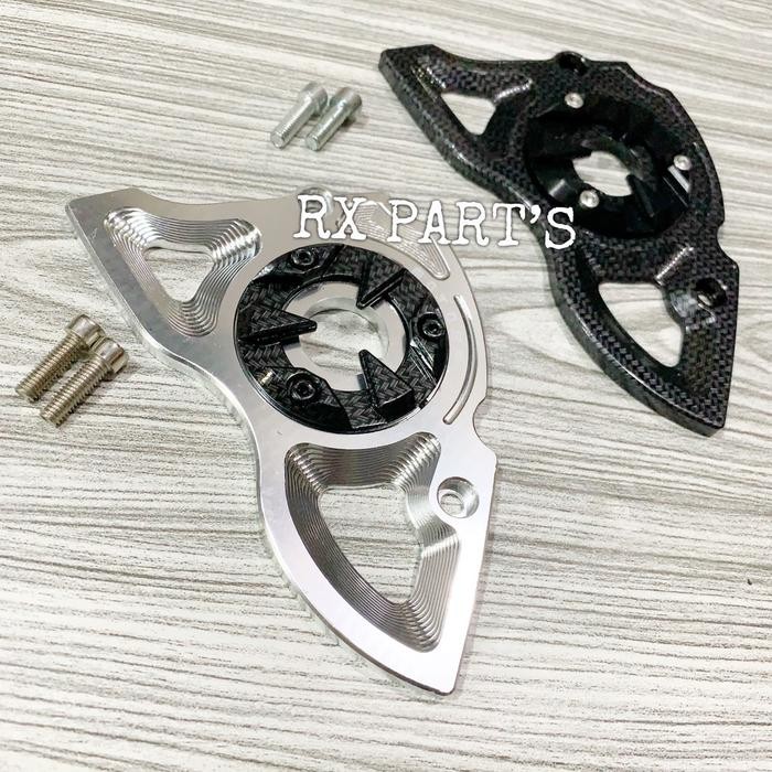 Cover Gear Depan CNC CARBON / KARBON Yamaha Xabre - Vixion - R15 - MxKing - DLL Tutup Depan Gear